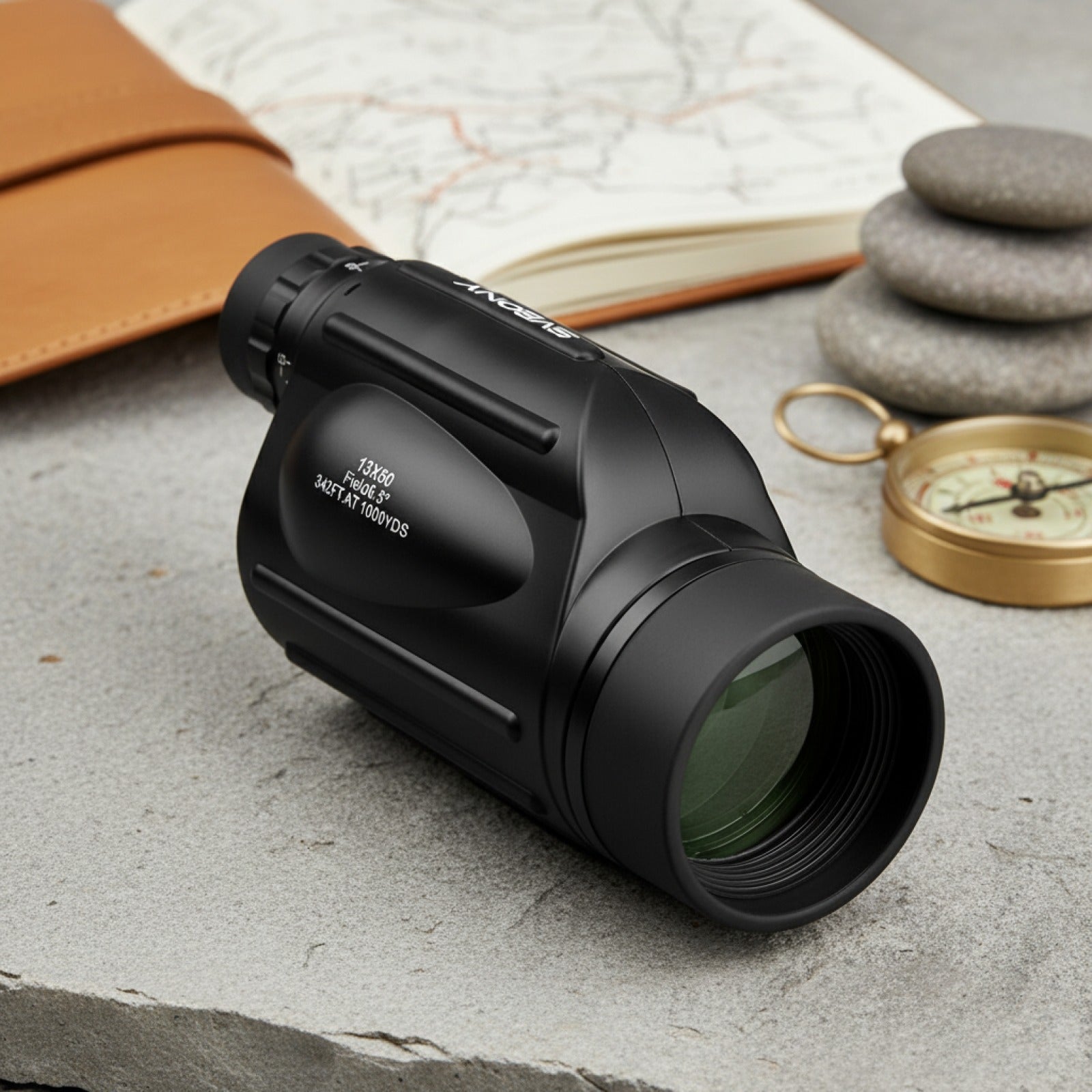 Monoculaire Puissant Svbony SV49 - Équipement d'extérieur étanche pour voyage et chasse