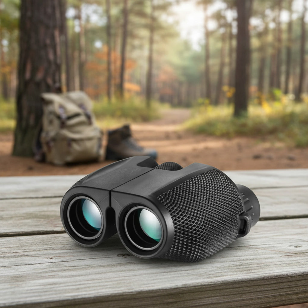 Jumelles Mini Portables 10X25 HD - Télescope BAK4 FMC pour Observation Nature, Chasse, Voyage