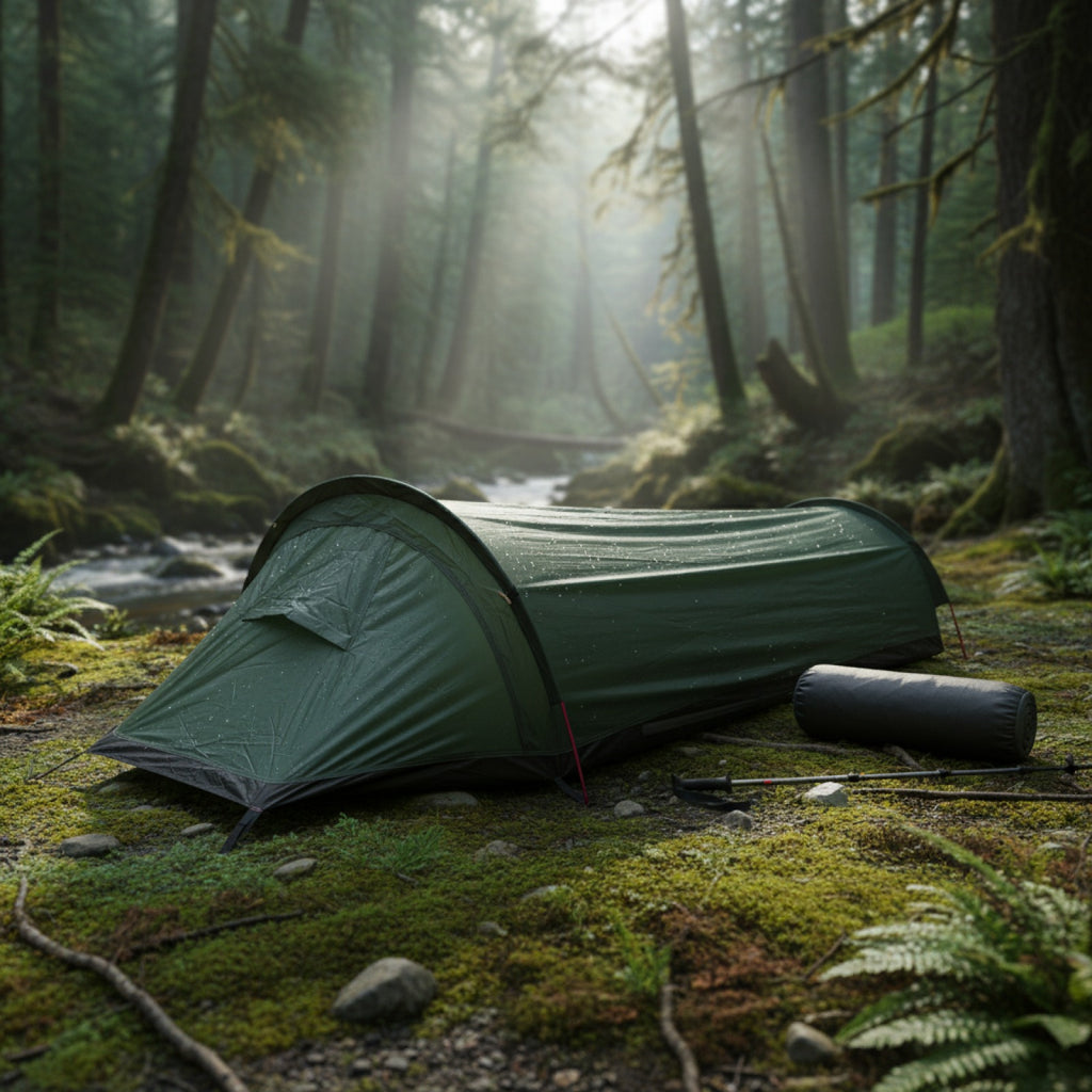 Tente de Camping Ultralégère et Imperméable pour Randonnée Solo