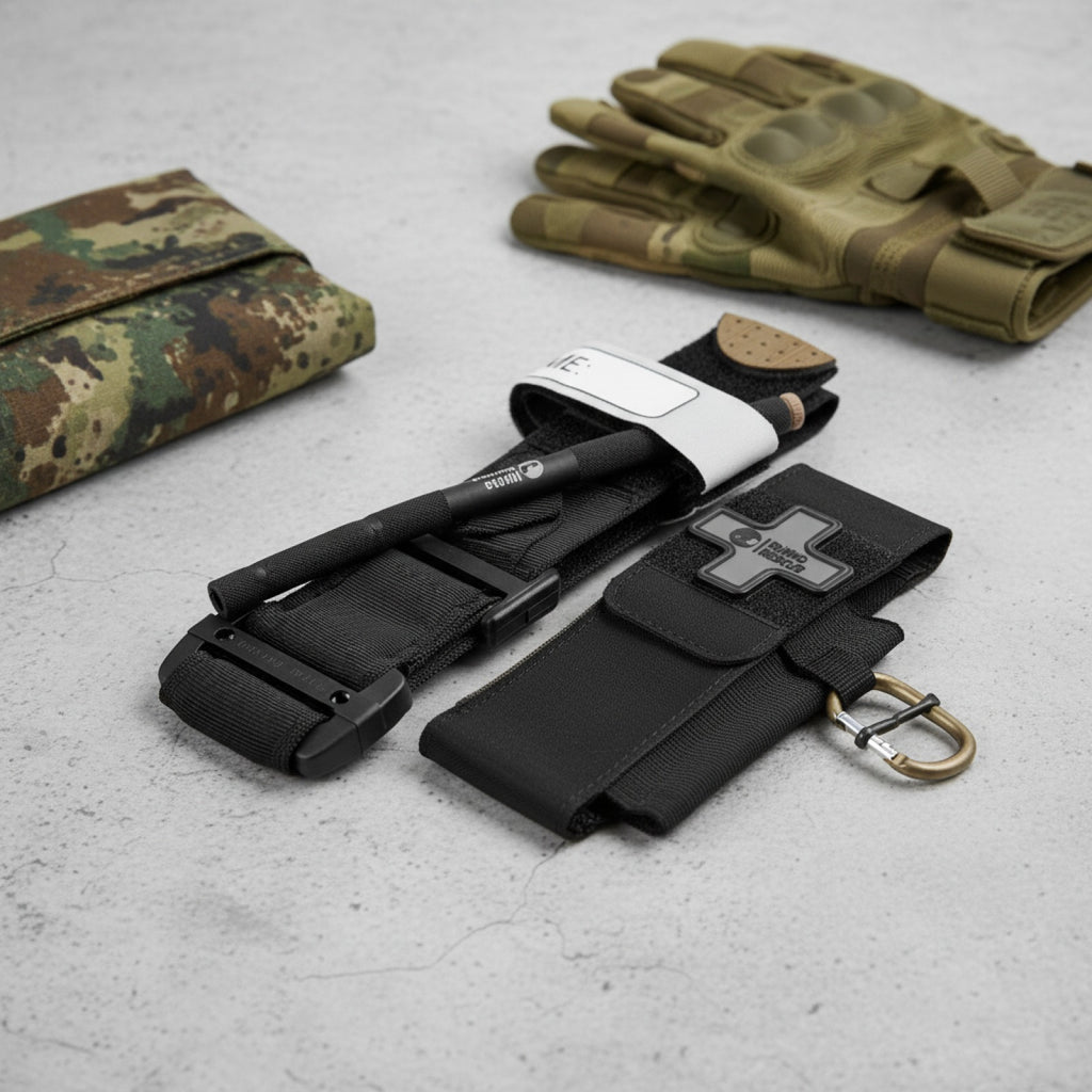 Kit de Secours Tactique Rhino Rescue - Matériel Médical d'Urgence et de Survie