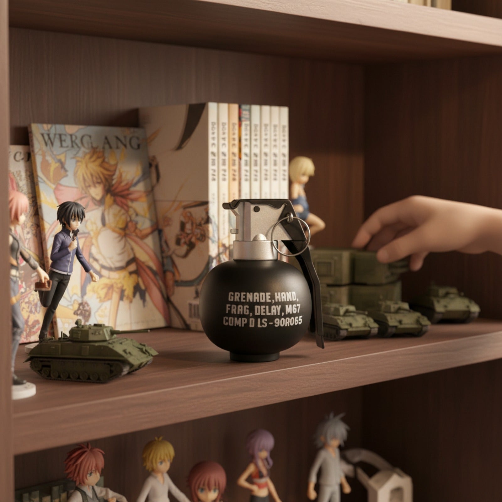 Grenade M67 Jouet Cosplay - Accessoire Décoration Plastique pour Modélisme Anime & Militaire