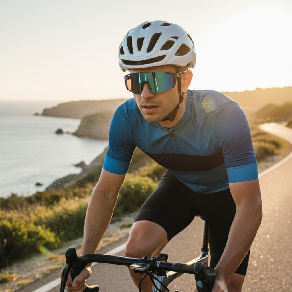 Lunettes de Soleil Cyclisme Femme UV400 Anti-Sable pour Sports Extérieurs