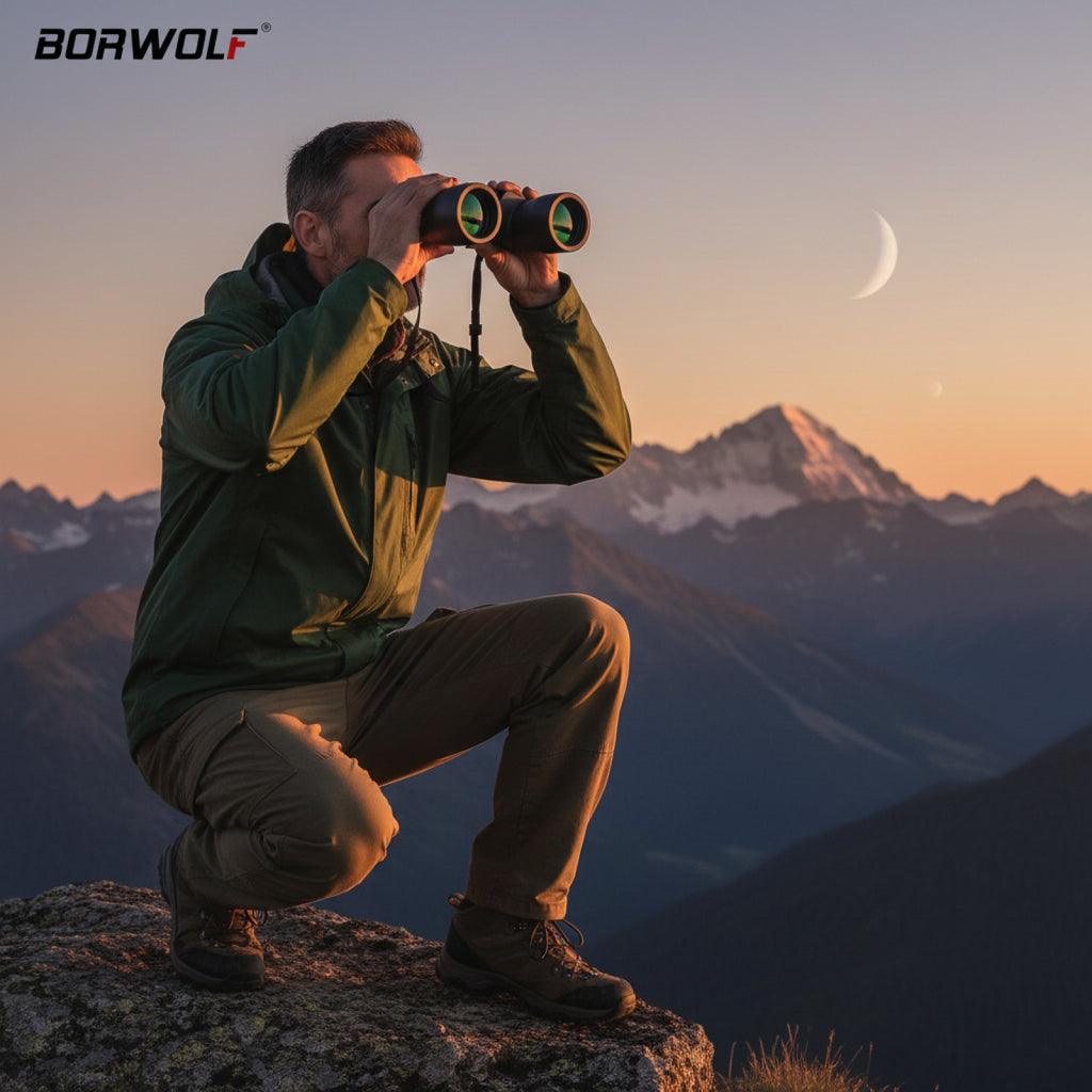 Jumelles BORWOLF 20-60x70 : Télescope Zoom HD Haute Puissance pour Chasse et Astronomie