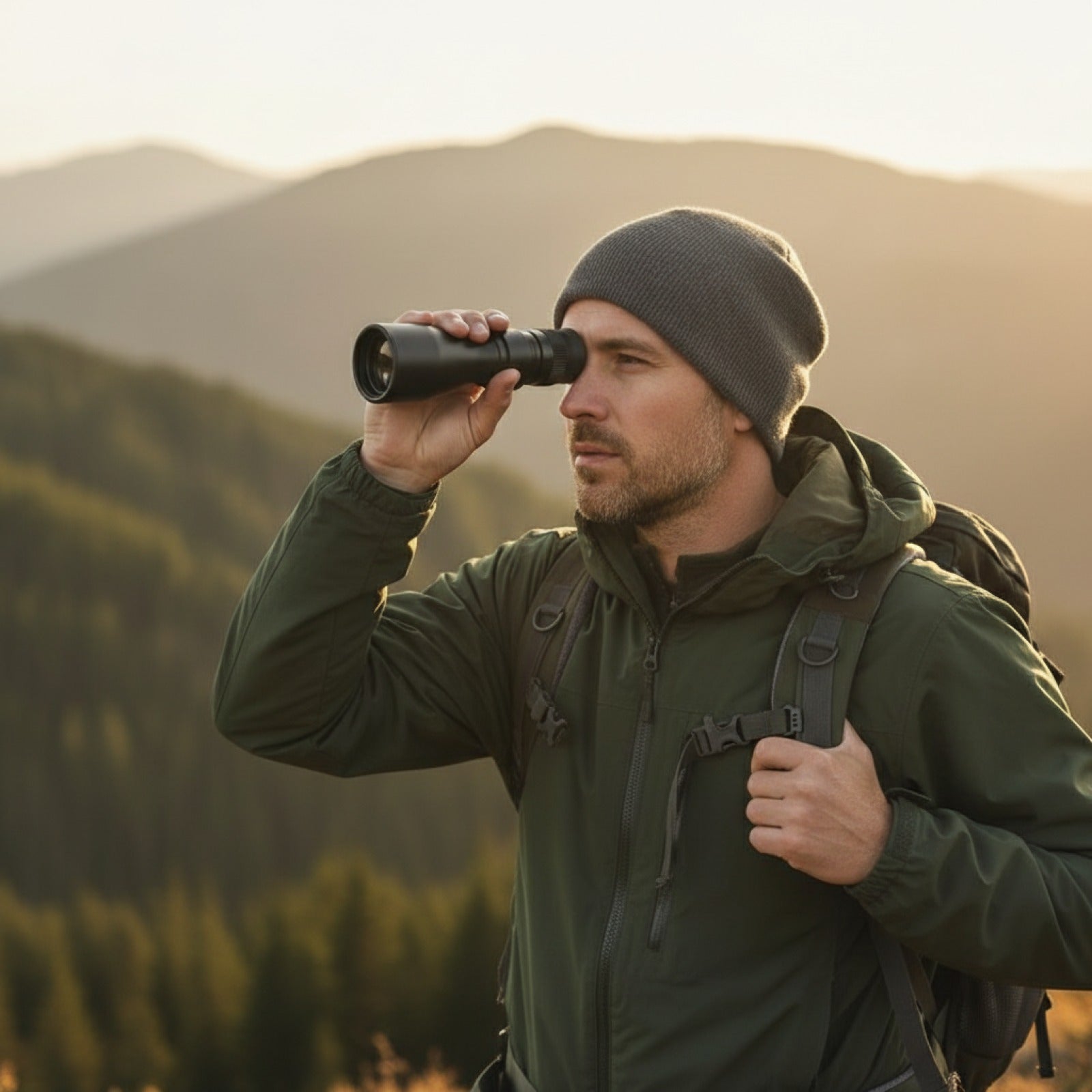 Télescope Monoculaire Haute Définition avec Zoom Puissant - Idéal Chasse, Camping, Pêche