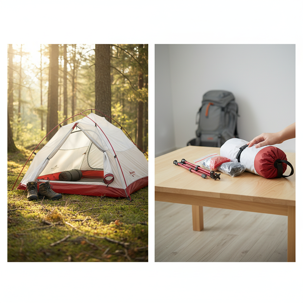 Tente camping ultralégère randonnée
