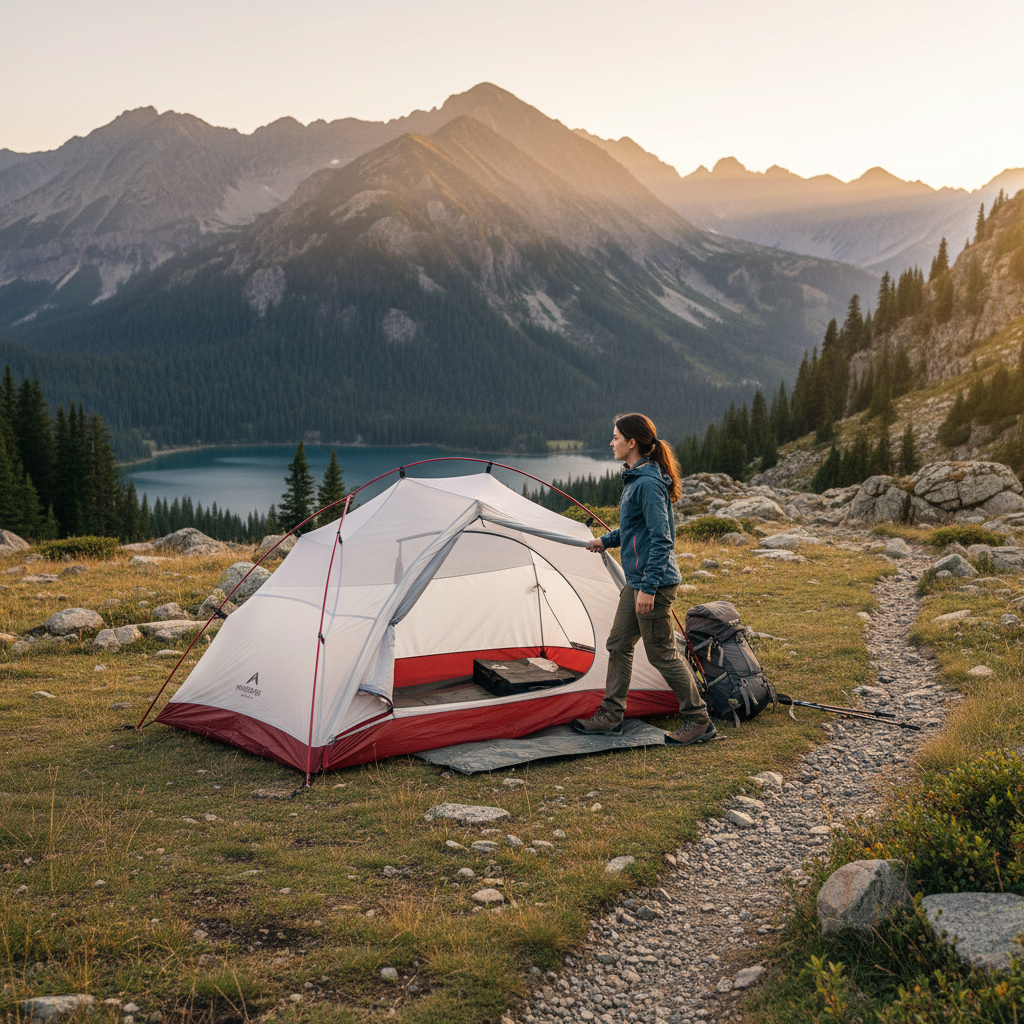 Tente camping ultralégère randonnée