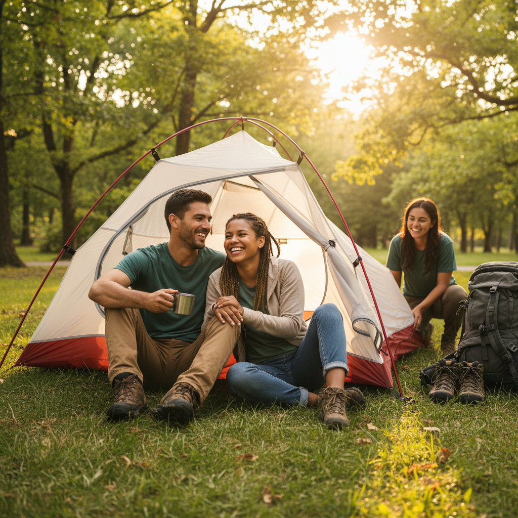 Tente camping ultralégère randonnée