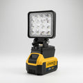 Lampe LED Portable pour Batteries Dewalt 18V - Projecteur Sans Fil pour Travail Extérieur, Pêche, Urgence