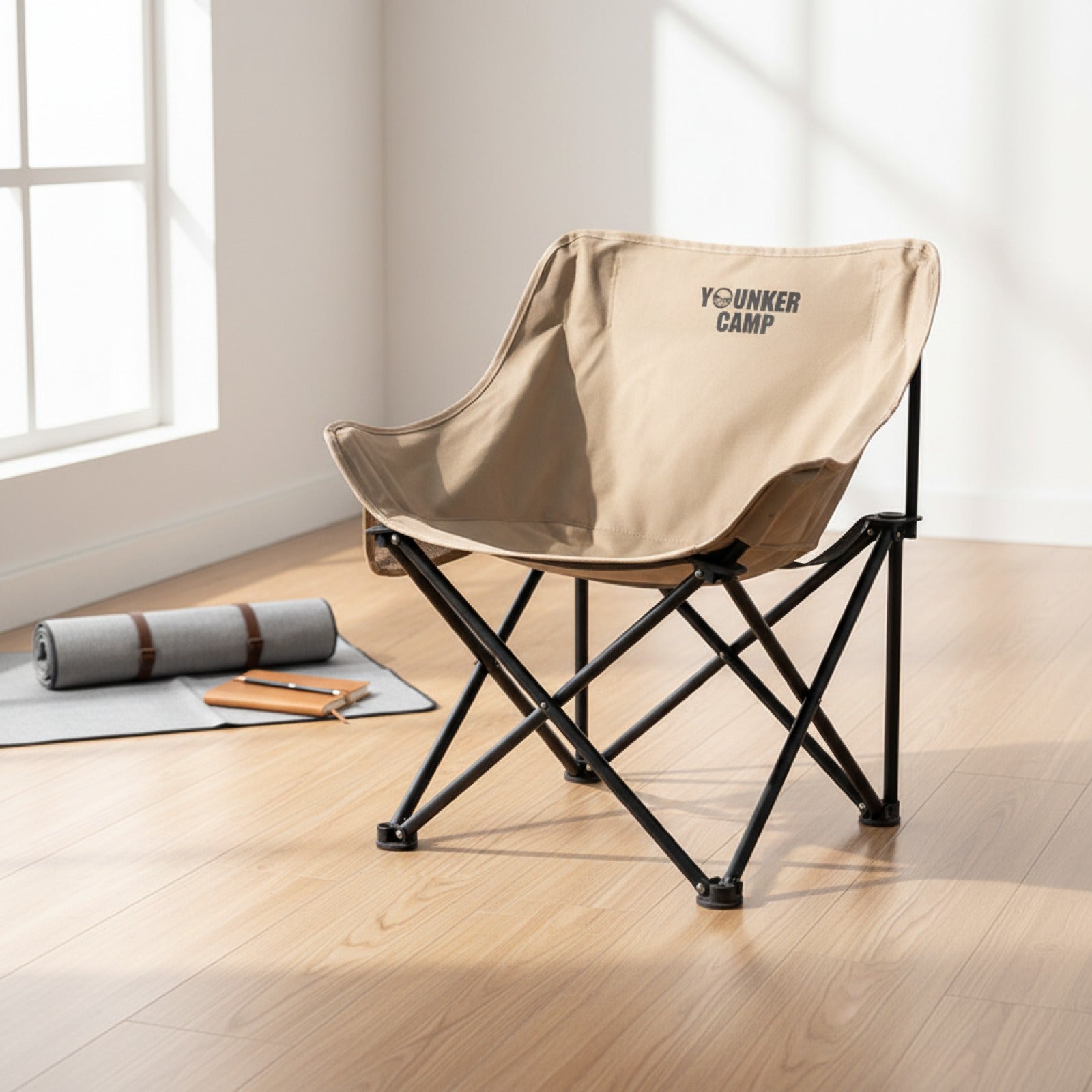 Chaise Pliante Lune Portable pour Camping, Pêche et Pique-nique
