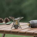Réchaud à gaz portable pliable pour camping et randonnée