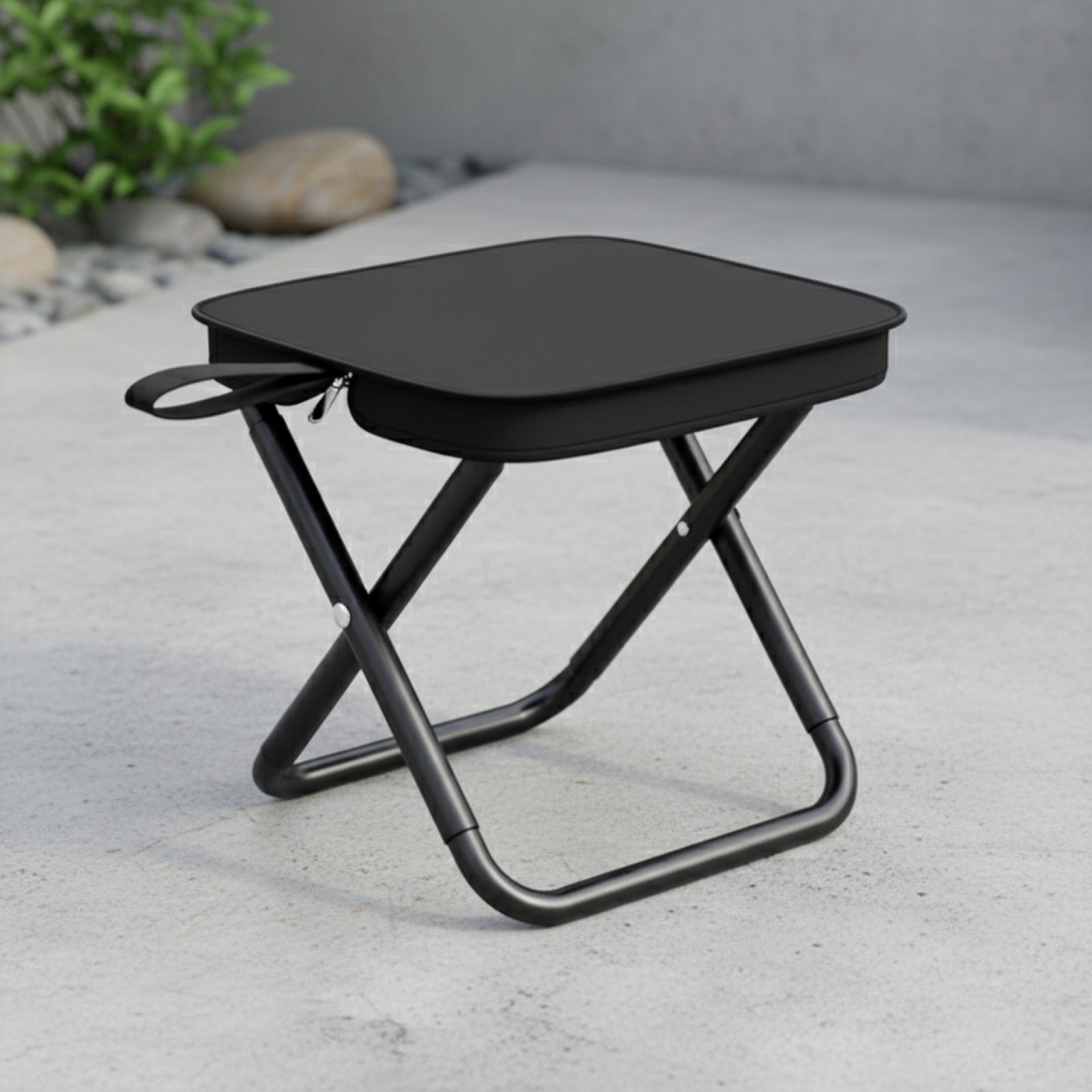 Tabouret Pliant Léger - Siège Pliable pour Camping, Pêche, Randonnée, Voyage (Intérieur/Extérieur)